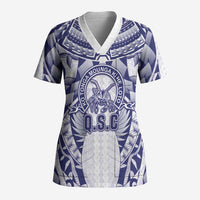 Personalised Tonga Queen Salote College Scrub Top Centenary White Version LT05 Adult White - Polynesian Pride