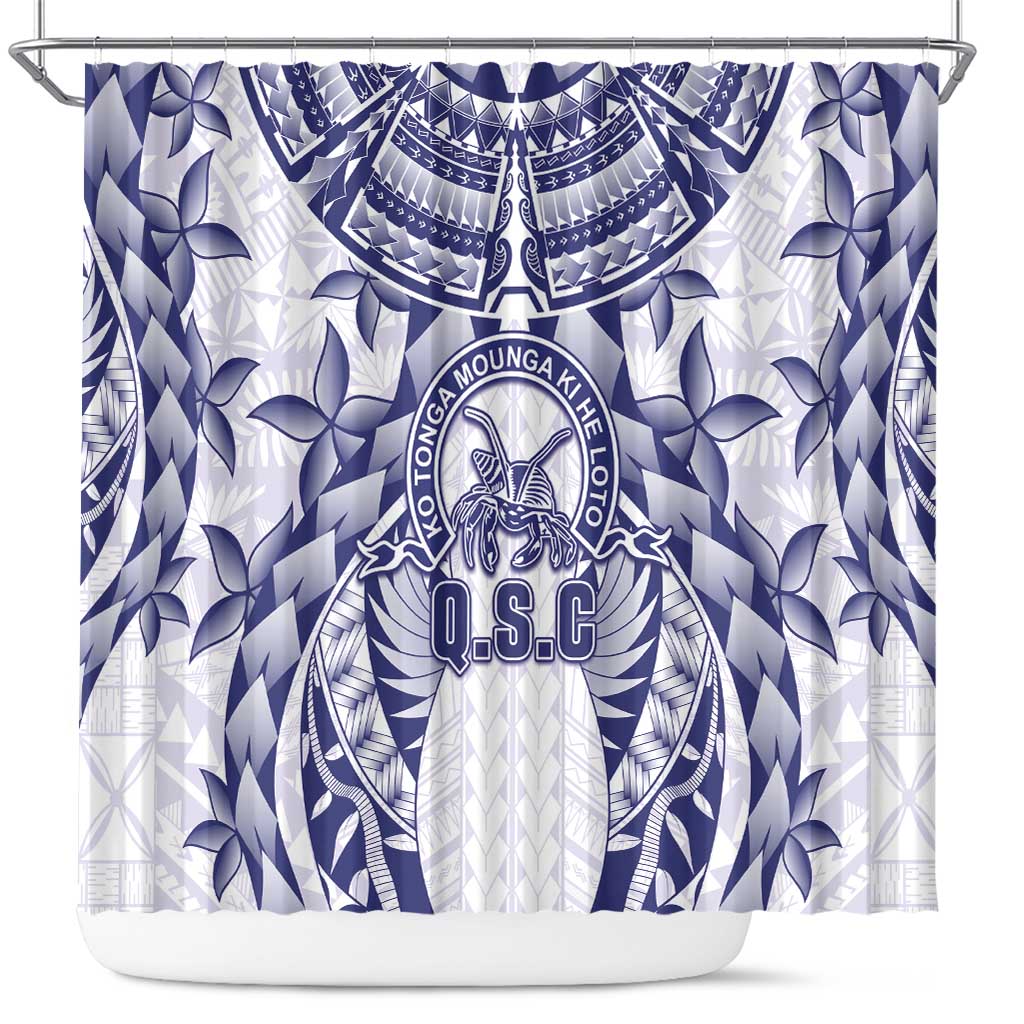 Tonga Queen Salote College Shower Curtain Centenary White Version LT05 White - Polynesian Pride