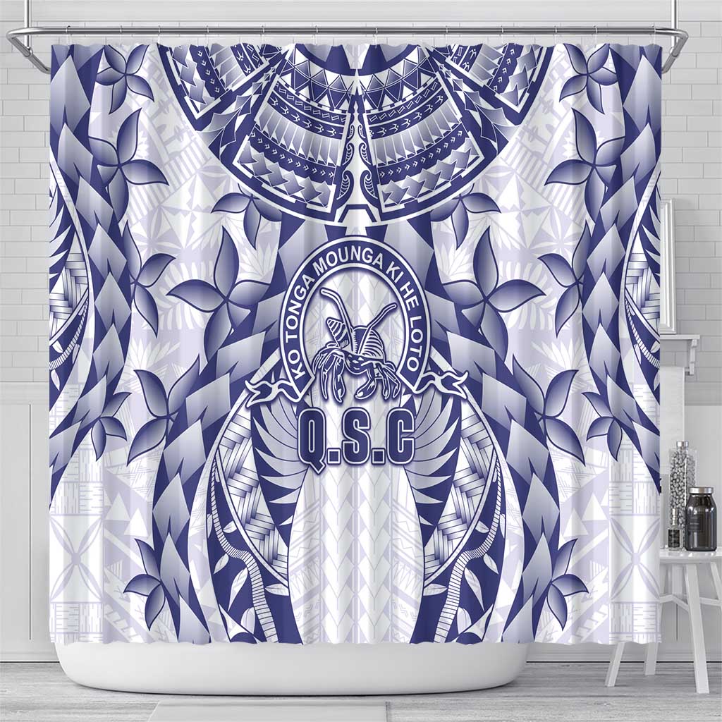 Tonga Queen Salote College Shower Curtain Centenary White Version LT05 - Polynesian Pride