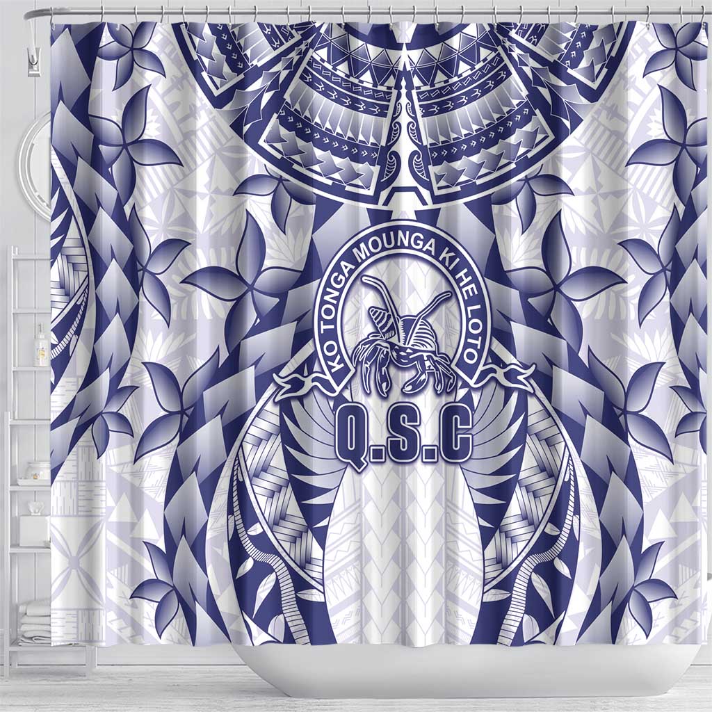 Tonga Queen Salote College Shower Curtain Centenary White Version LT05 - Polynesian Pride