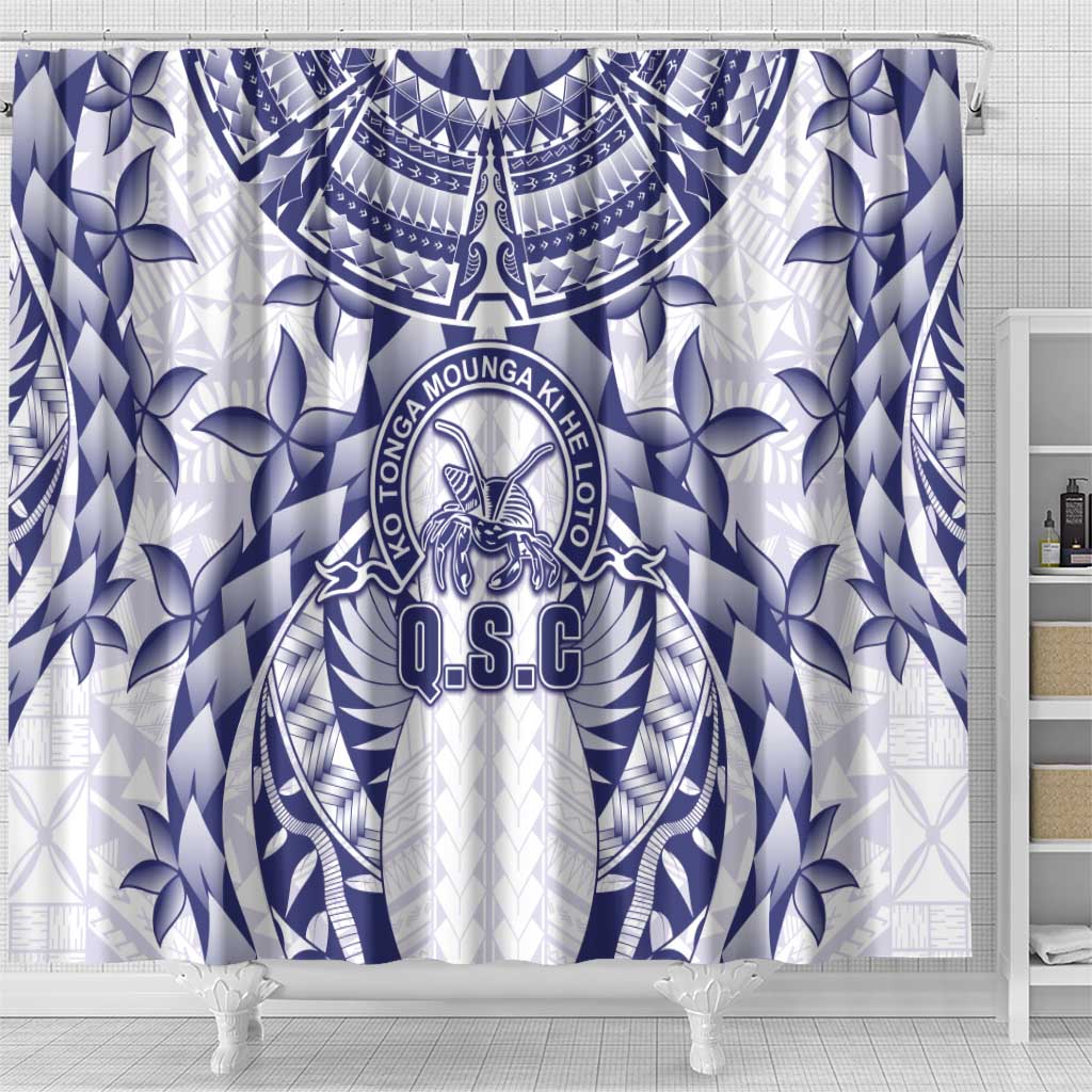 Tonga Queen Salote College Shower Curtain Centenary White Version LT05 - Polynesian Pride
