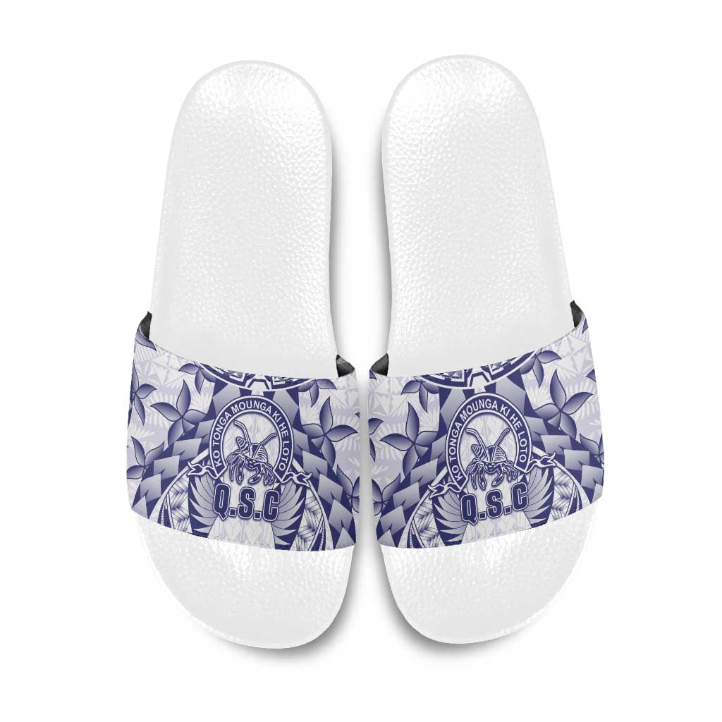 Tonga Queen Salote College Slide Sandals Centenary White Version LT05 White - Polynesian Pride