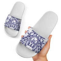 Tonga Queen Salote College Slide Sandals Centenary White Version LT05 - Polynesian Pride