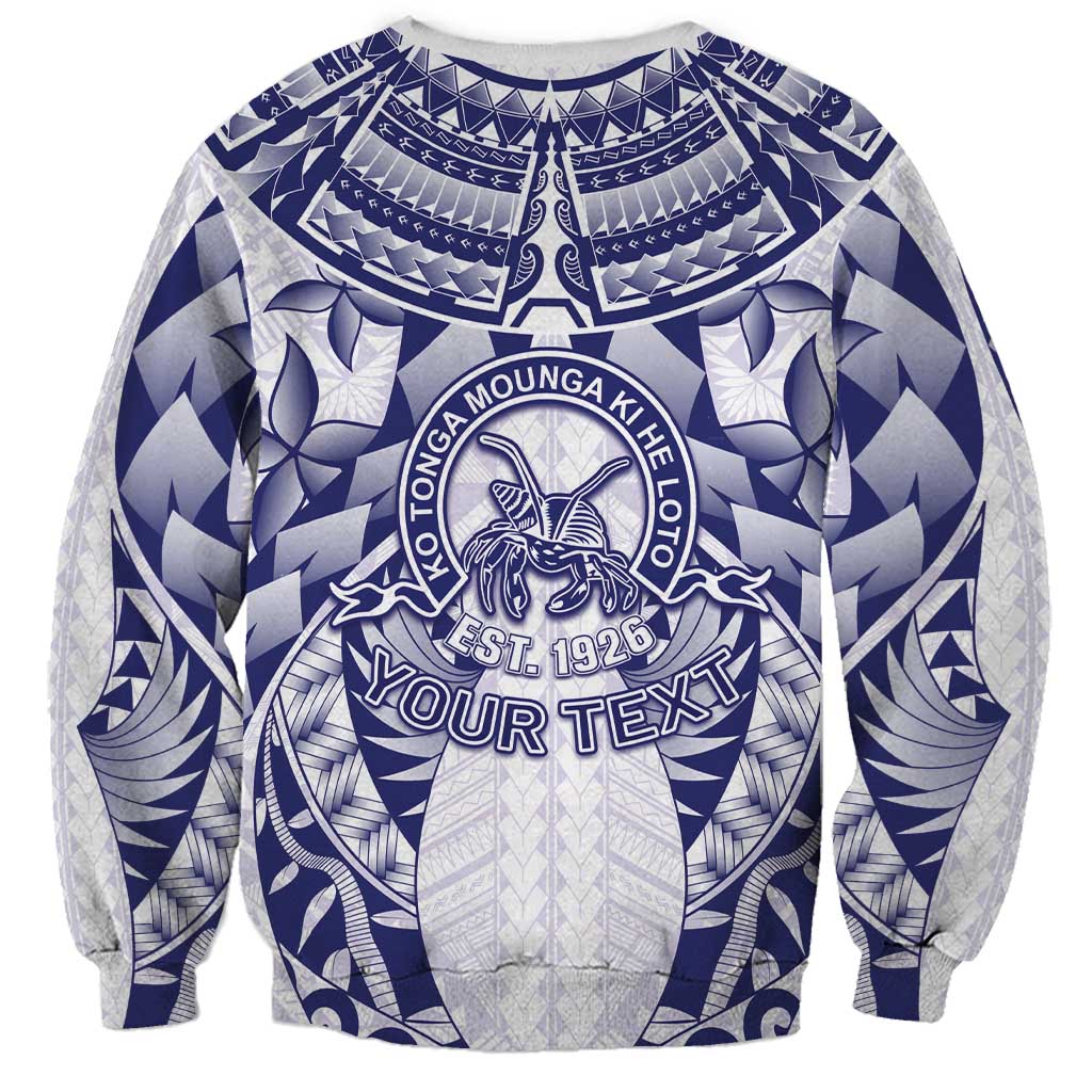 Personalised Tonga Queen Salote College Sweatshirt Centenary White Version LT05 - Polynesian Pride