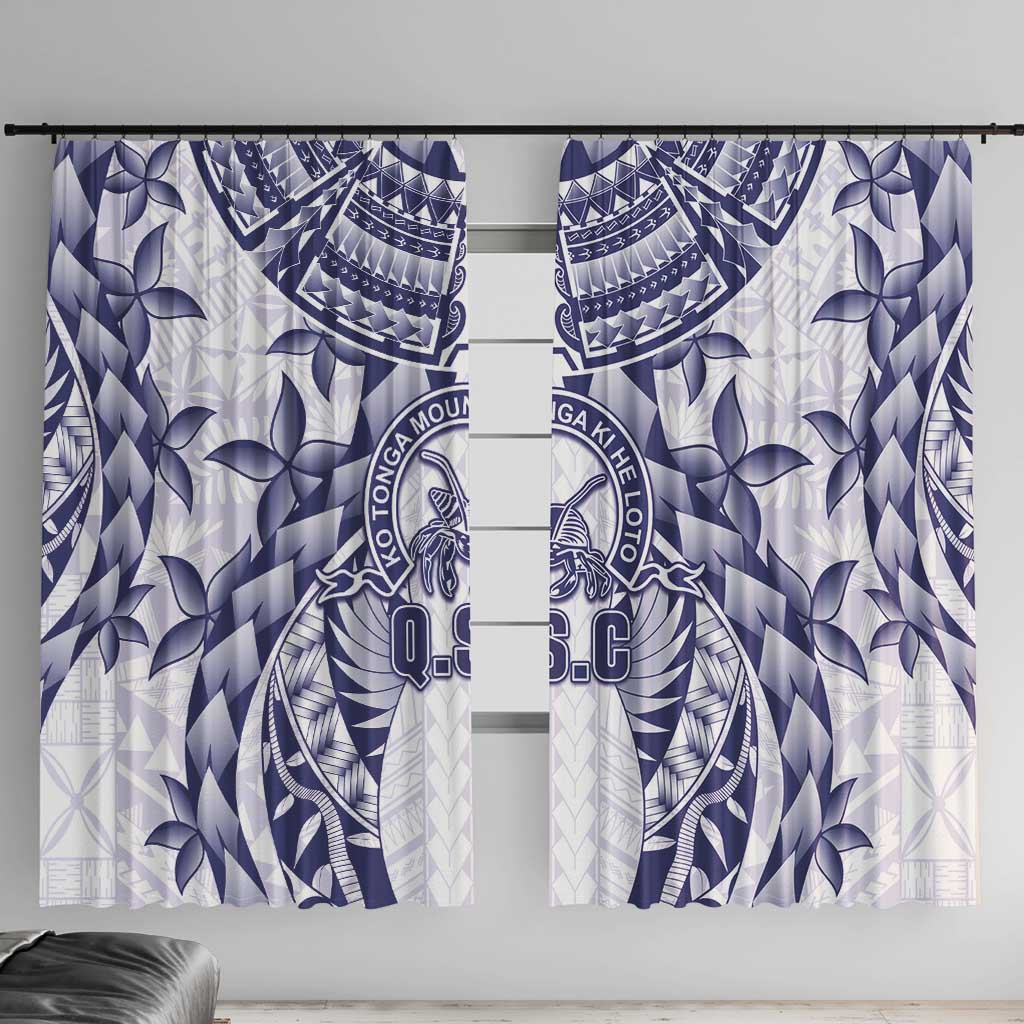 Tonga Queen Salote College Window Curtain Centenary White Version LT05 With Hooks White - Polynesian Pride