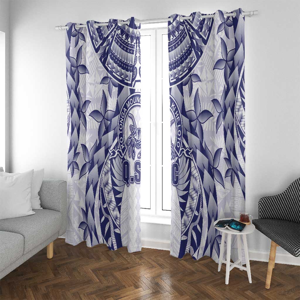 Tonga Queen Salote College Window Curtain Centenary White Version LT05 With Grommets White - Polynesian Pride