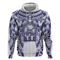 Personalised Tonga Queen Salote College Zip Hoodie Centenary White Version LT05 Pullover Hoodie White - Polynesian Pride