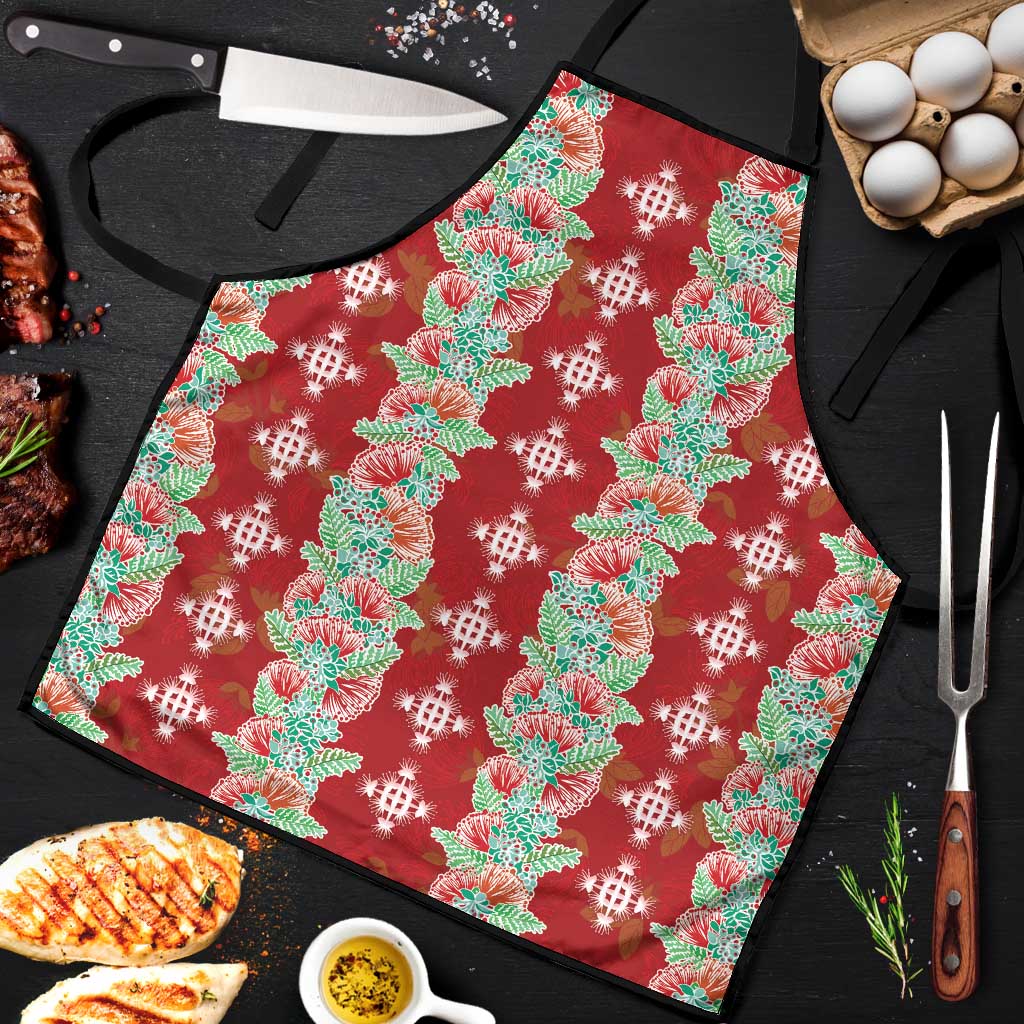 Hawaii Ohia Lehua Apron Tropical Vibes Crimson LT05 Crimson - Polynesian Pride