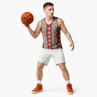 Hawaii Ohia Lehua Basketball Jersey Tropical Vibes Crimson LT05 - Polynesian Pride