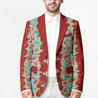 Hawaii Ohia Lehua Blazer Tropical Vibes Crimson LT05 - Polynesian Pride