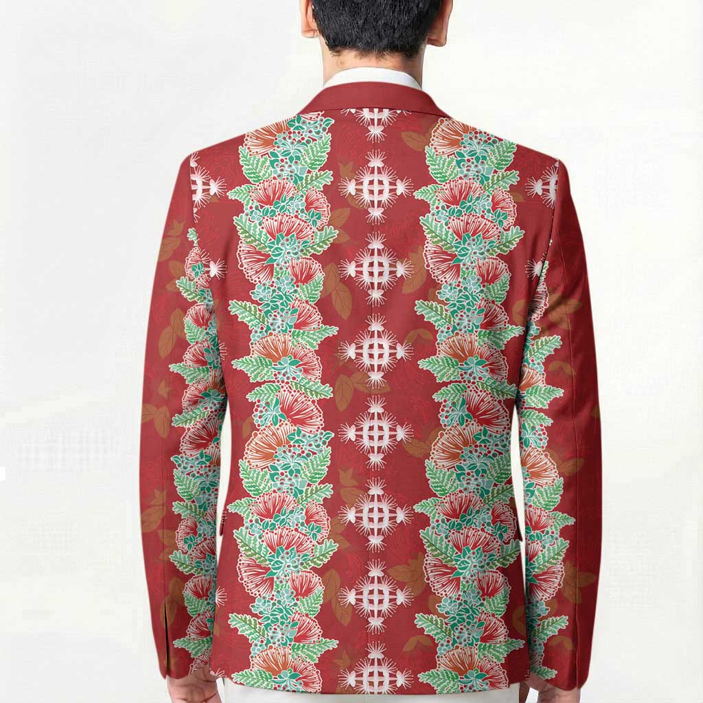 Hawaii Ohia Lehua Blazer Tropical Vibes Crimson LT05 - Polynesian Pride