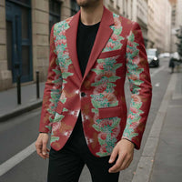 Hawaii Ohia Lehua Blazer Tropical Vibes Crimson LT05 - Polynesian Pride