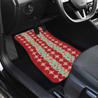 Hawaii Ohia Lehua Car Mats Tropical Vibes Crimson LT05 - Polynesian Pride