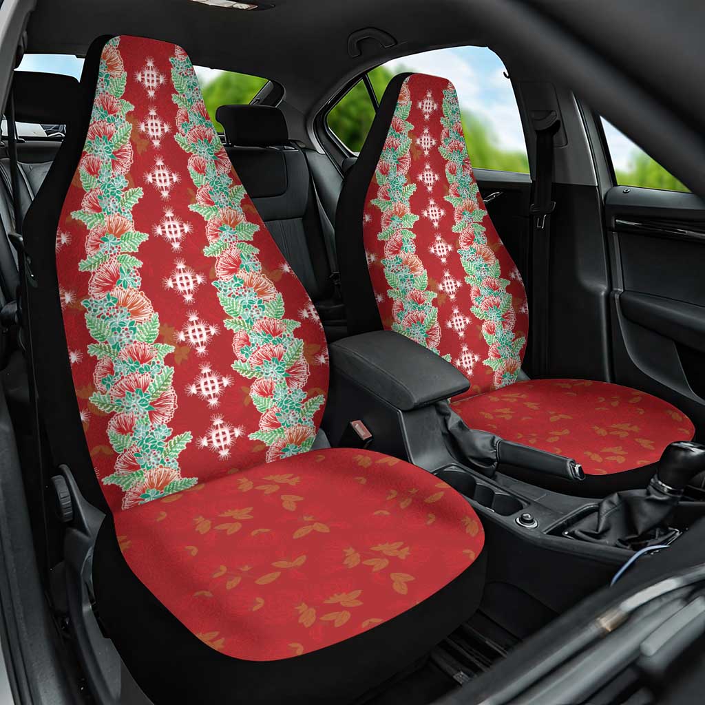 Hawaii Ohia Lehua Car Seat Cover Tropical Vibes Crimson LT05 One Size Crimson - Polynesian Pride