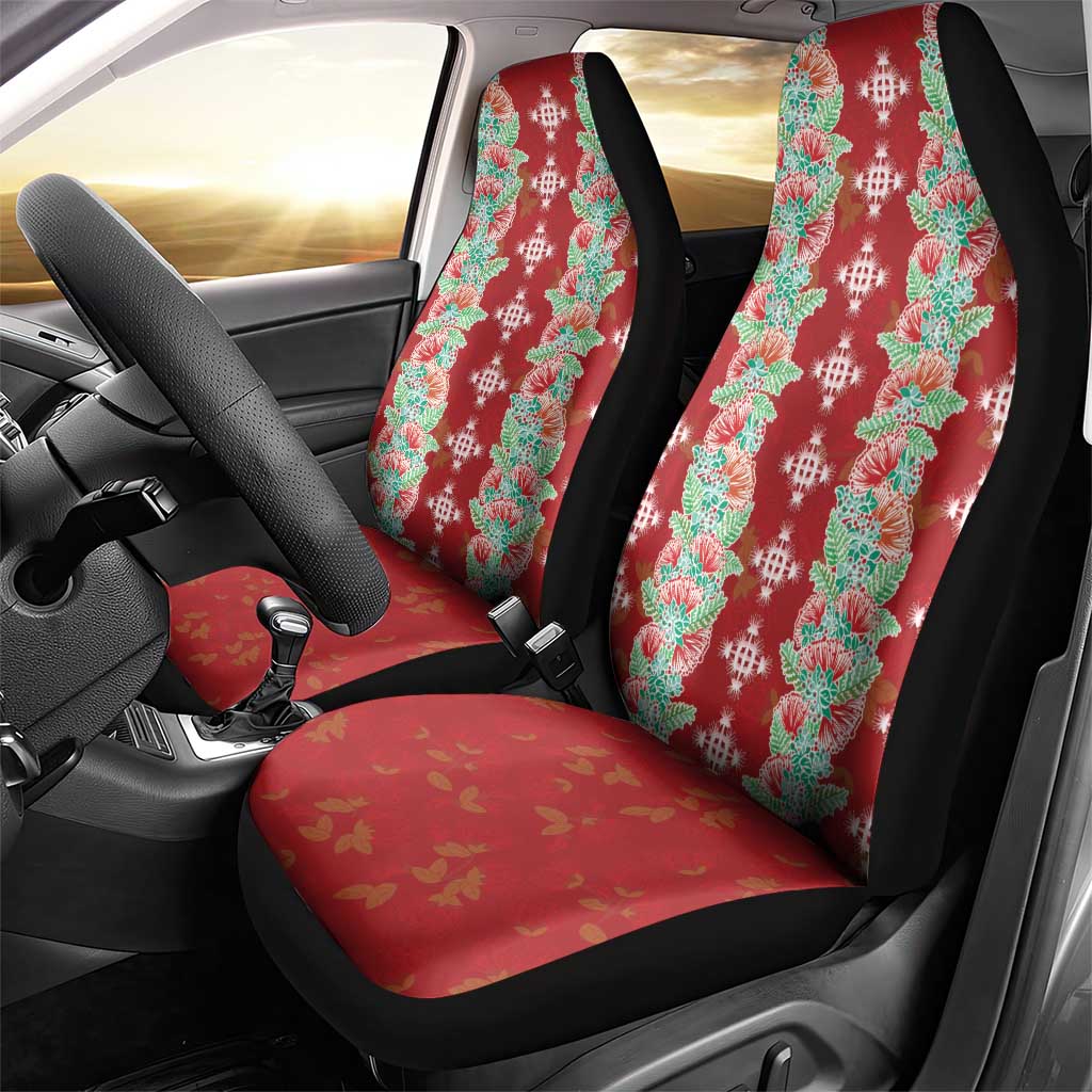 Hawaii Ohia Lehua Car Seat Cover Tropical Vibes Crimson LT05 - Polynesian Pride