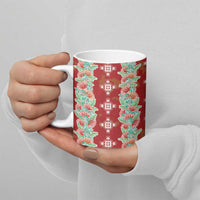 Hawaii Ohia Lehua Ceramic Mug Tropical Vibes Crimson LT05 - Polynesian Pride