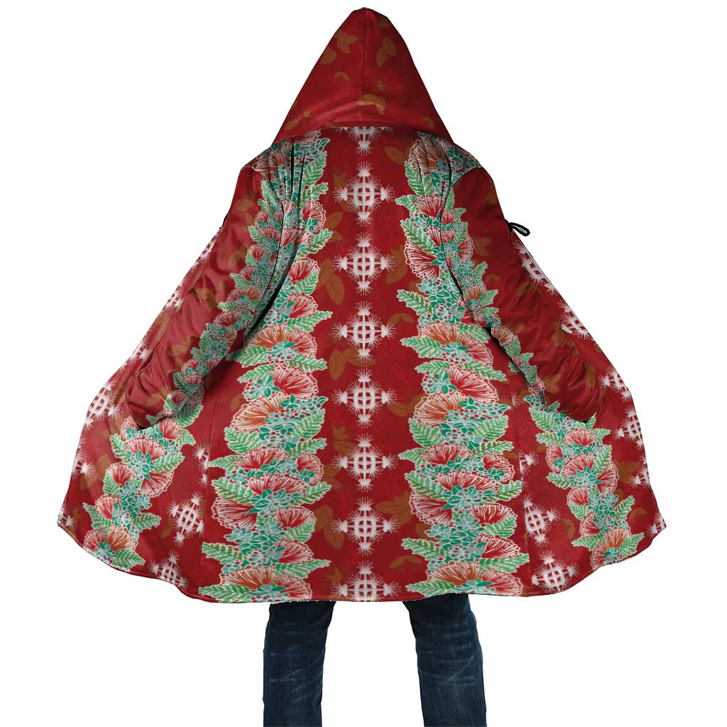 Hawaii Ohia Lehua Cloak Tropical Vibes Crimson LT05 Unisex Crimson - Polynesian Pride