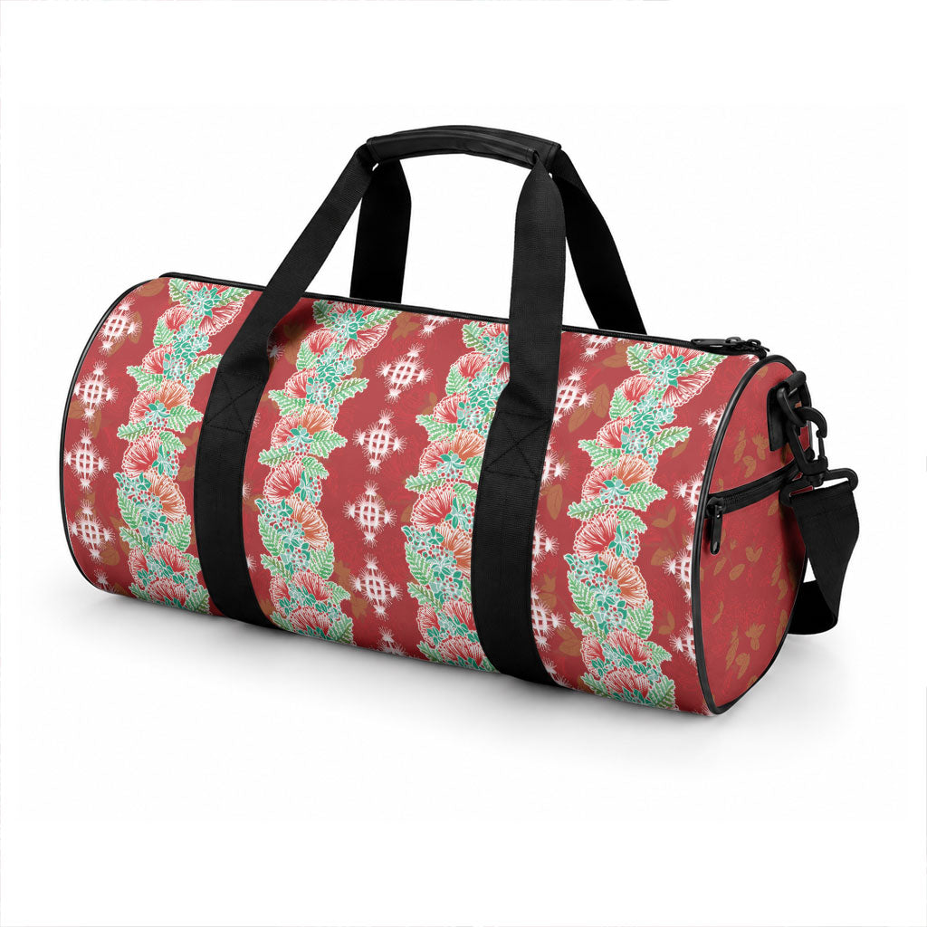 Hawaii Ohia Lehua Duffle Bag Tropical Vibes Crimson LT05 - Polynesian Pride