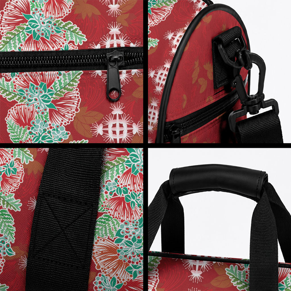 Hawaii Ohia Lehua Duffle Bag Tropical Vibes Crimson LT05 - Polynesian Pride