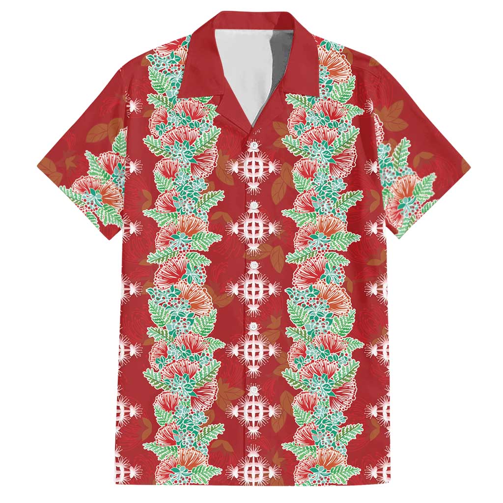 Hawaii Ohia Lehua Hawaiian Shirt Tropical Vibes Crimson