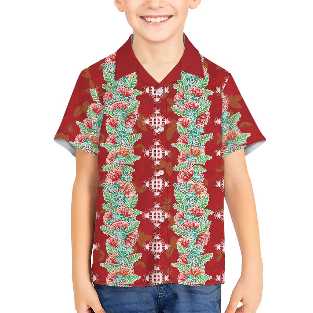 Hawaii Ohia Lehua Hawaiian Shirt Tropical Vibes Crimson