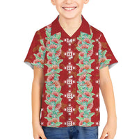 Hawaii Ohia Lehua Hawaiian Shirt Tropical Vibes Crimson