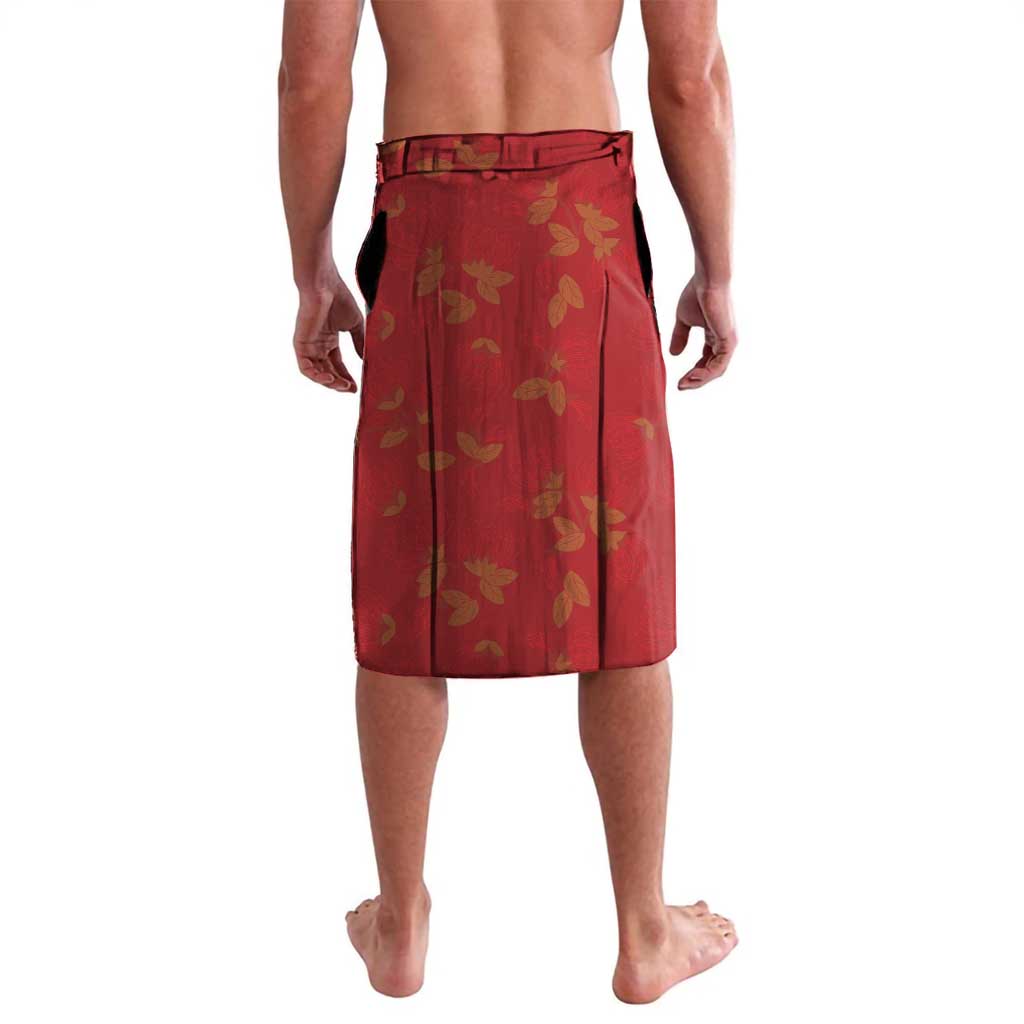 Hawaii Ohia Lehua Lavalava Tropical Vibes Crimson LT05 - Polynesian Pride