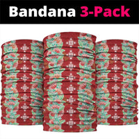 Hawaii Ohia Lehua Neck Gaiter Tropical Vibes Crimson LT05 package One Size: 25*50cm Crimson - Polynesian Pride