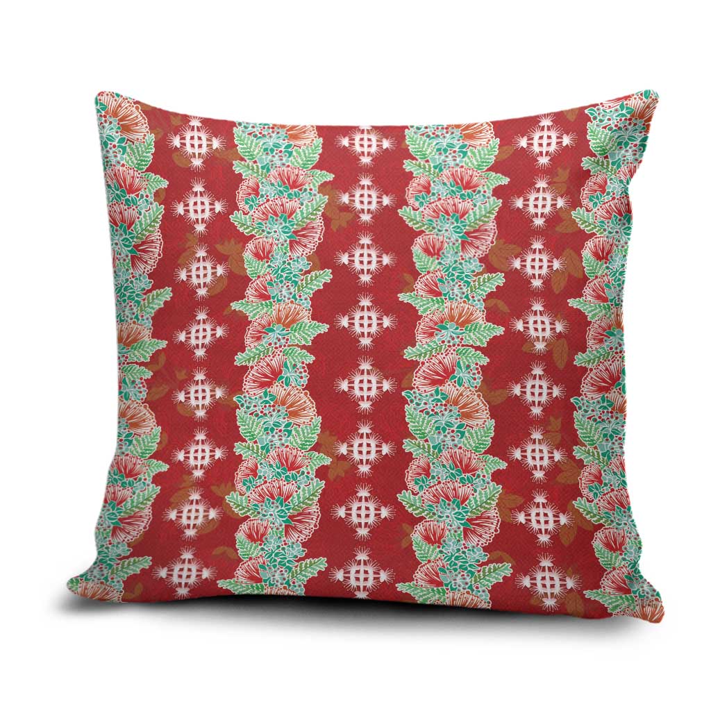 Hawaii Ohia Lehua Pillow Cover Tropical Vibes Crimson LT05 Crimson - Polynesian Pride