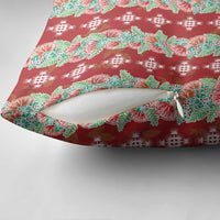 Hawaii Ohia Lehua Pillow Cover Tropical Vibes Crimson LT05 - Polynesian Pride