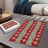 Hawaii Ohia Lehua Puzzle Tropical Vibes Crimson LT05 - Polynesian Pride