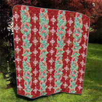 Hawaii Ohia Lehua Quilt Tropical Vibes Crimson LT05 - Polynesian Pride