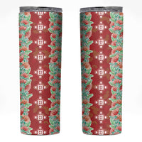 Hawaii Ohia Lehua Skinny Tumbler Tropical Vibes Crimson LT05 Crimson - Polynesian Pride