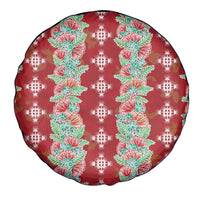 Hawaii Ohia Lehua Spare Tire Cover Tropical Vibes Crimson LT05 - Polynesian Pride