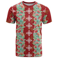 Hawaii Ohia Lehua T Shirt Tropical Vibes Crimson LT05 Crimson - Polynesian Pride