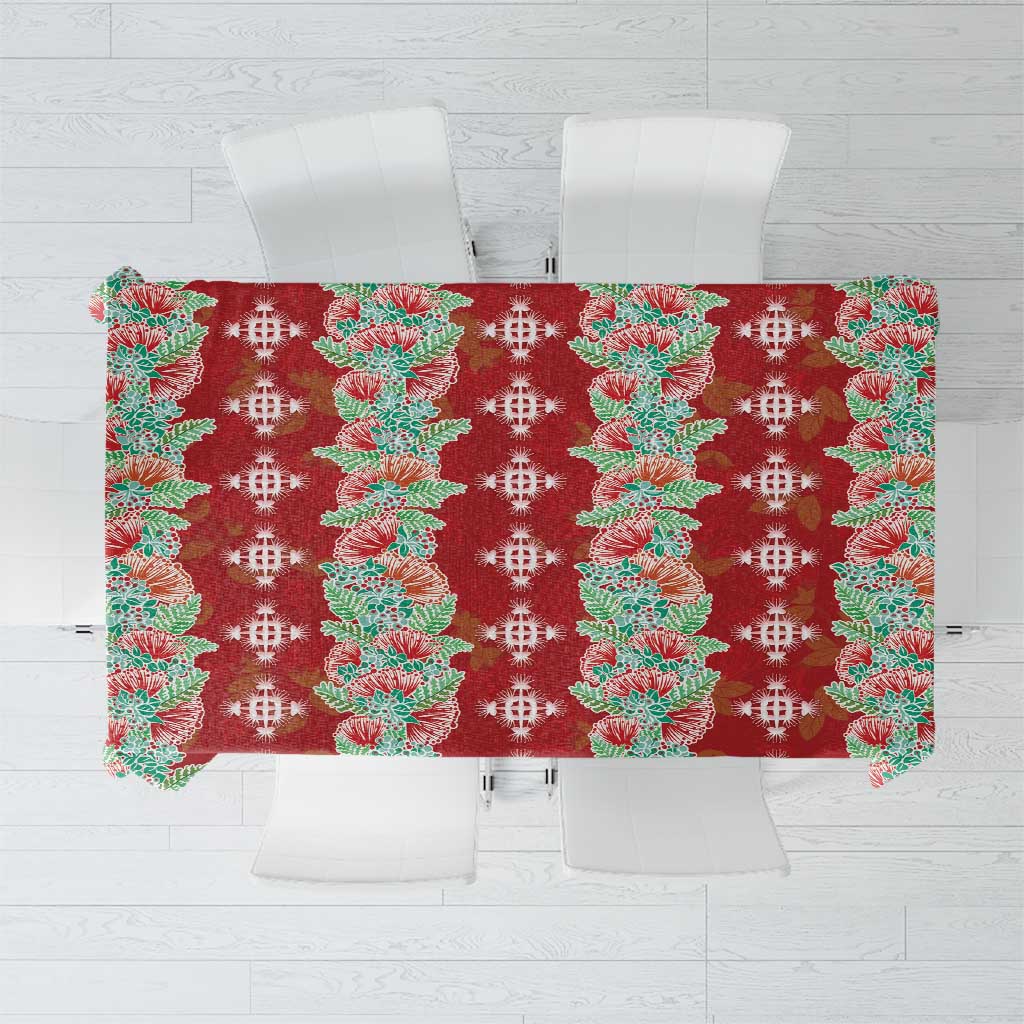 Hawaii Ohia Lehua Tablecloth Tropical Vibes Crimson LT05 Crimson - Polynesian Pride