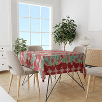 Hawaii Ohia Lehua Tablecloth Tropical Vibes Crimson LT05 - Polynesian Pride