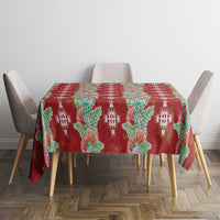 Hawaii Ohia Lehua Tablecloth Tropical Vibes Crimson LT05 - Polynesian Pride