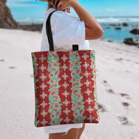 Hawaii Ohia Lehua Tote Bag Tropical Vibes Crimson LT05 - Polynesian Pride