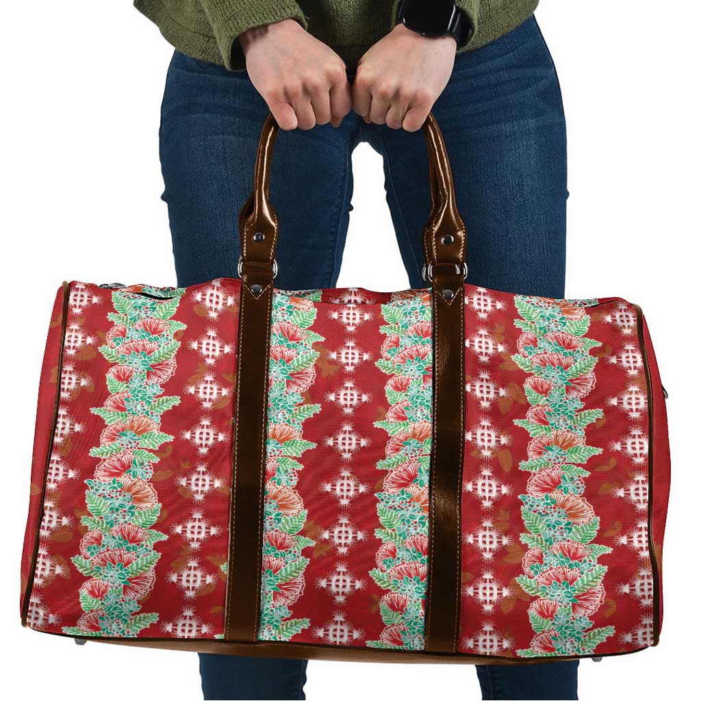 Hawaii Ohia Lehua Travel Bag Tropical Vibes Crimson LT05 Crimson - Polynesian Pride