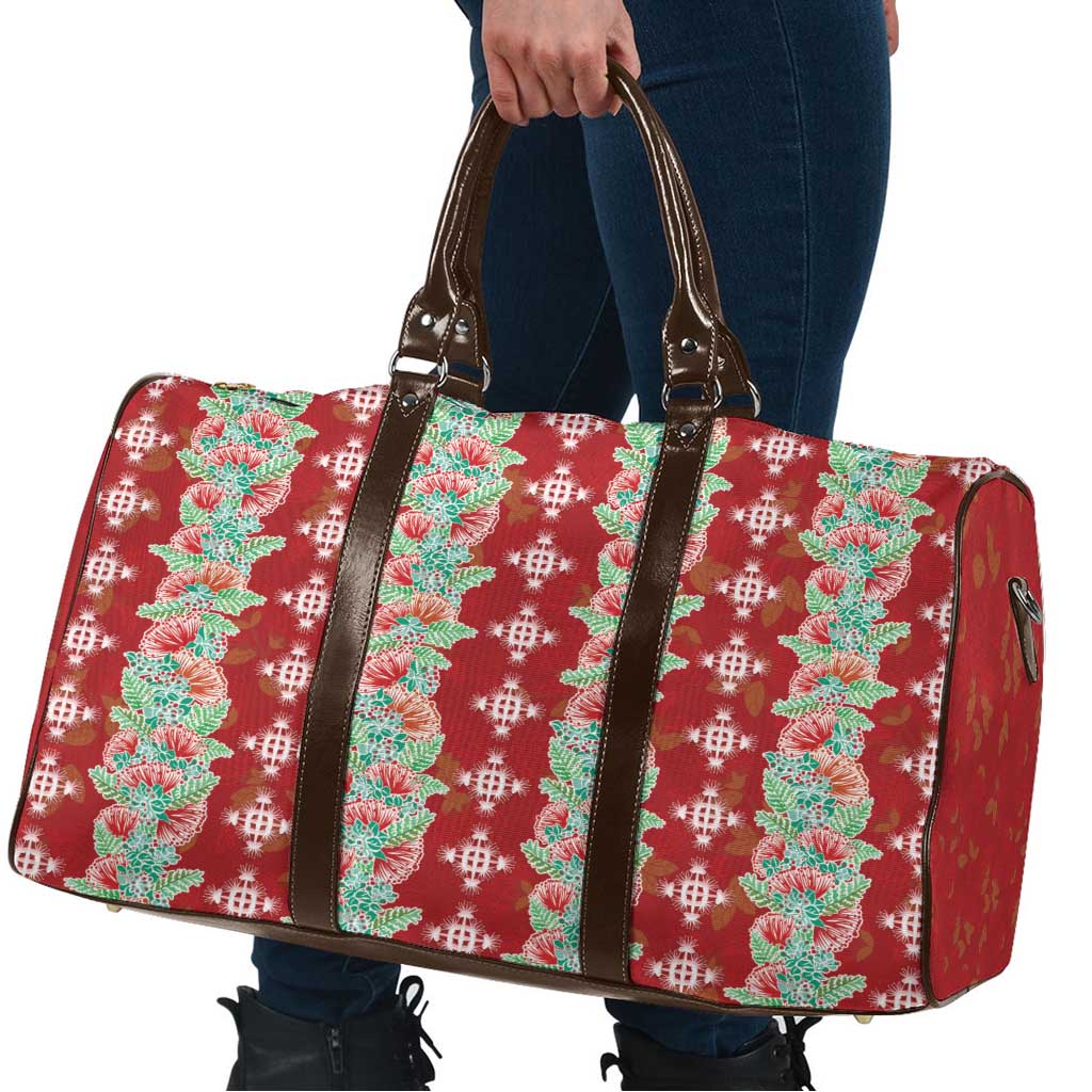 Hawaii Ohia Lehua Travel Bag Tropical Vibes Crimson LT05 - Polynesian Pride