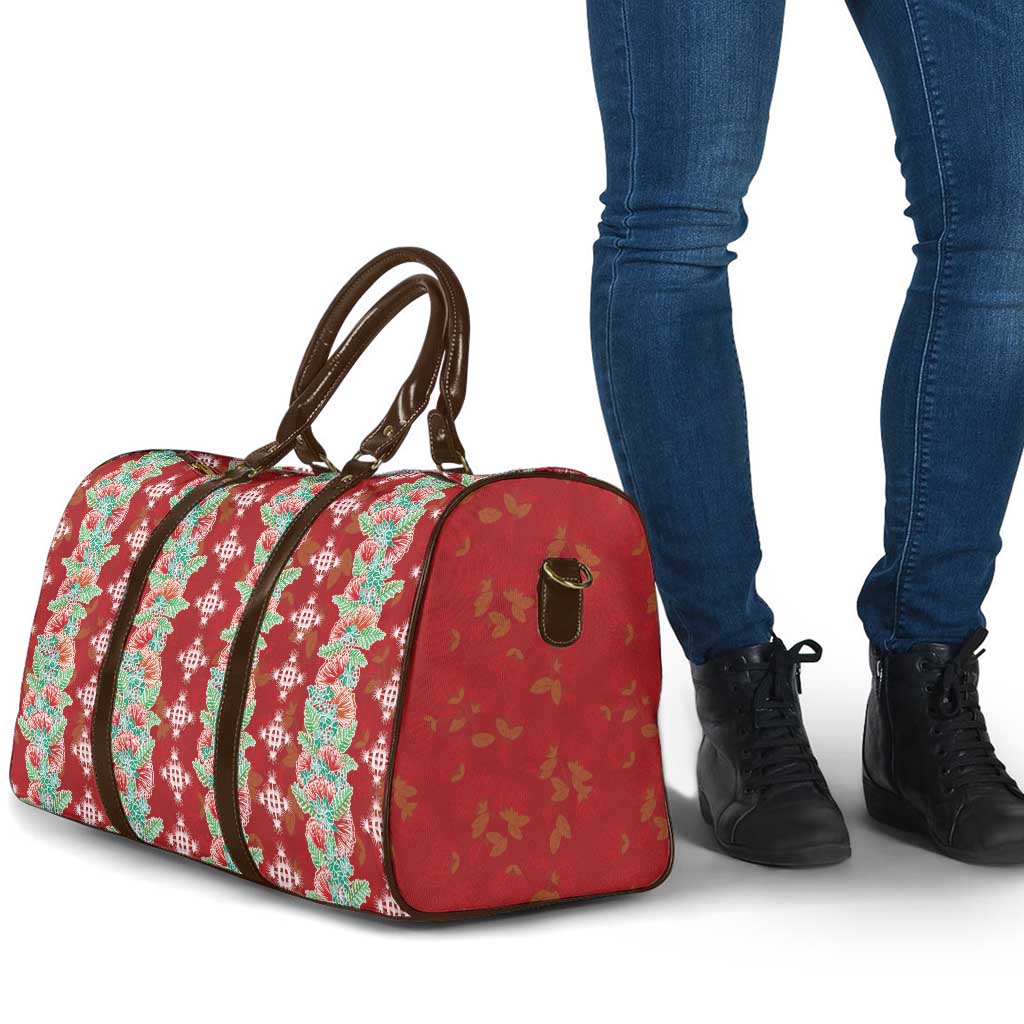 Hawaii Ohia Lehua Travel Bag Tropical Vibes Crimson LT05 - Polynesian Pride