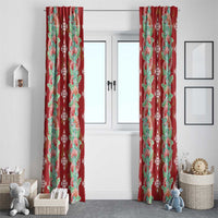 Hawaii Ohia Lehua Window Curtain Tropical Vibes Crimson LT05 - Polynesian Pride