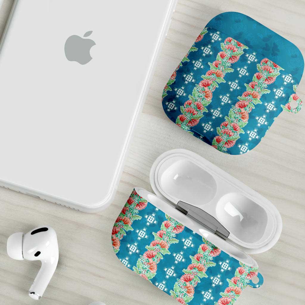 Hawaii Ohia Lehua AirPods Case Tropical Vibes Teal LT05 - Polynesian Pride
