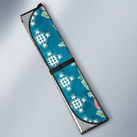 Hawaii Ohia Lehua Auto Sun Shade Tropical Vibes Teal