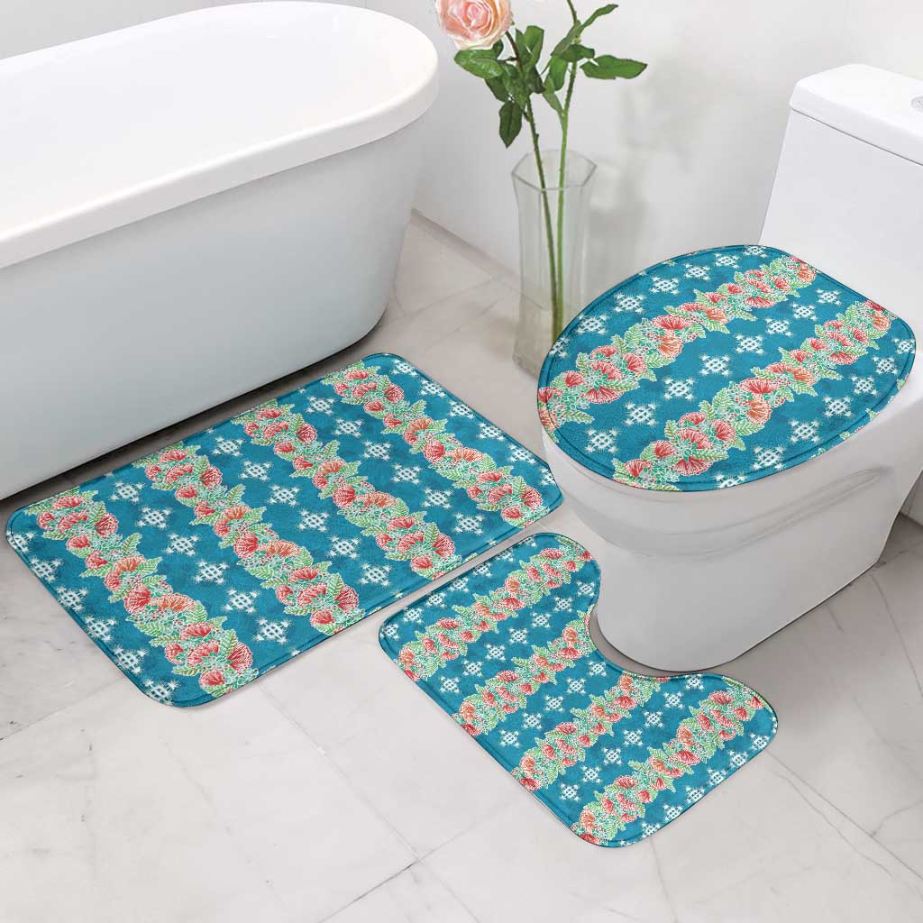 Hawaii Ohia Lehua Bathroom Set Tropical Vibes Teal LT05 - Polynesian Pride
