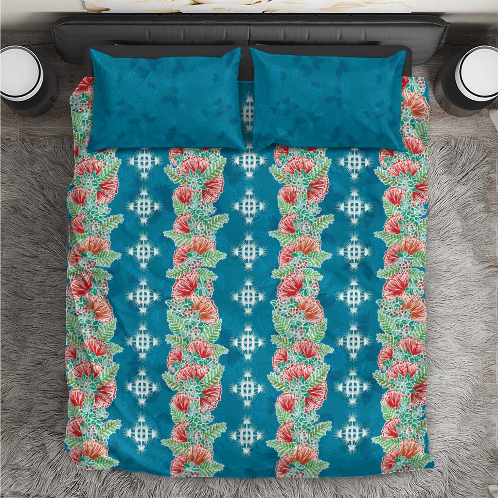 Hawaii Ohia Lehua Bedding Set Tropical Vibes Teal LT05 Teal - Polynesian Pride