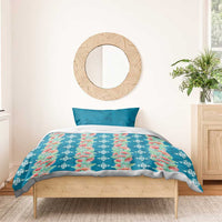 Hawaii Ohia Lehua Bedding Set Tropical Vibes Teal LT05 - Polynesian Pride