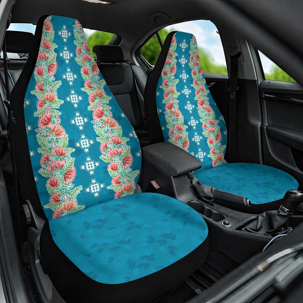 Hawaii Ohia Lehua Car Seat Cover Tropical Vibes Teal