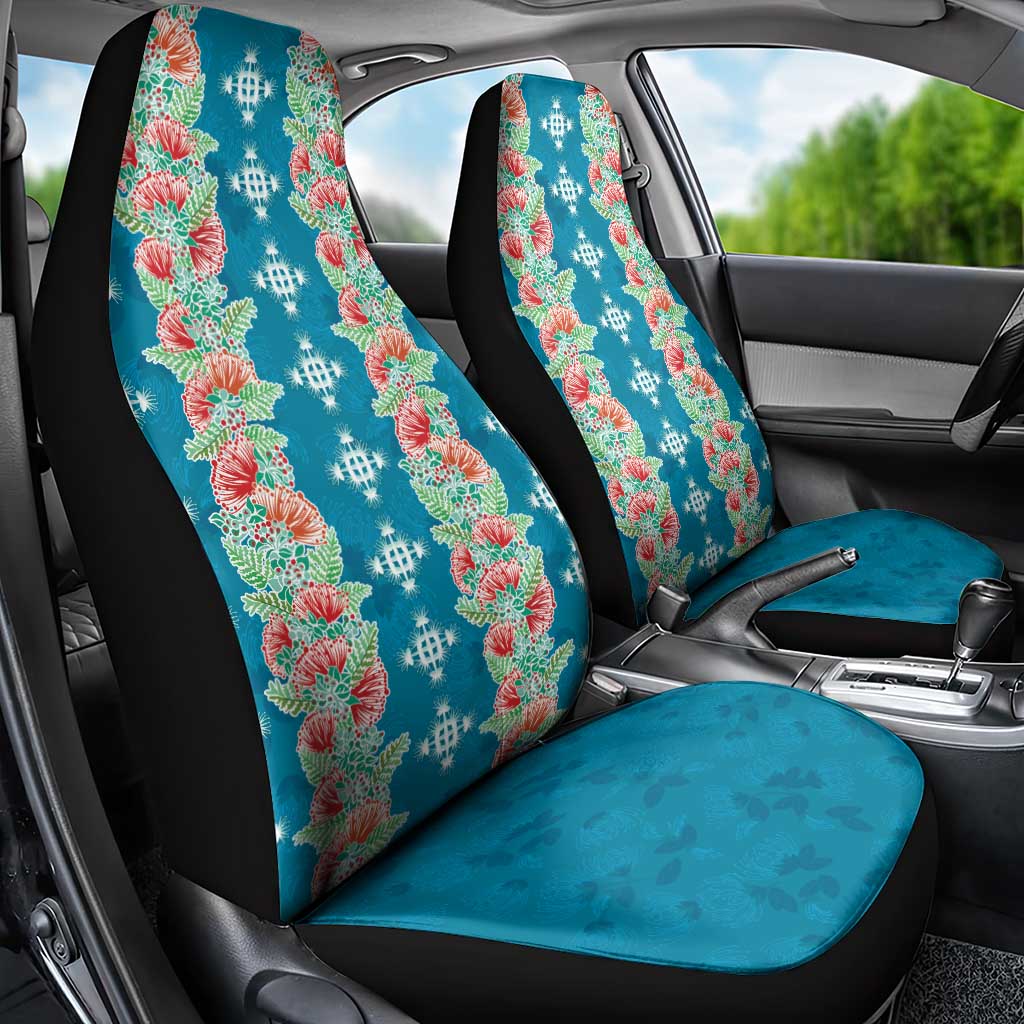 Hawaii Ohia Lehua Car Seat Cover Tropical Vibes Teal